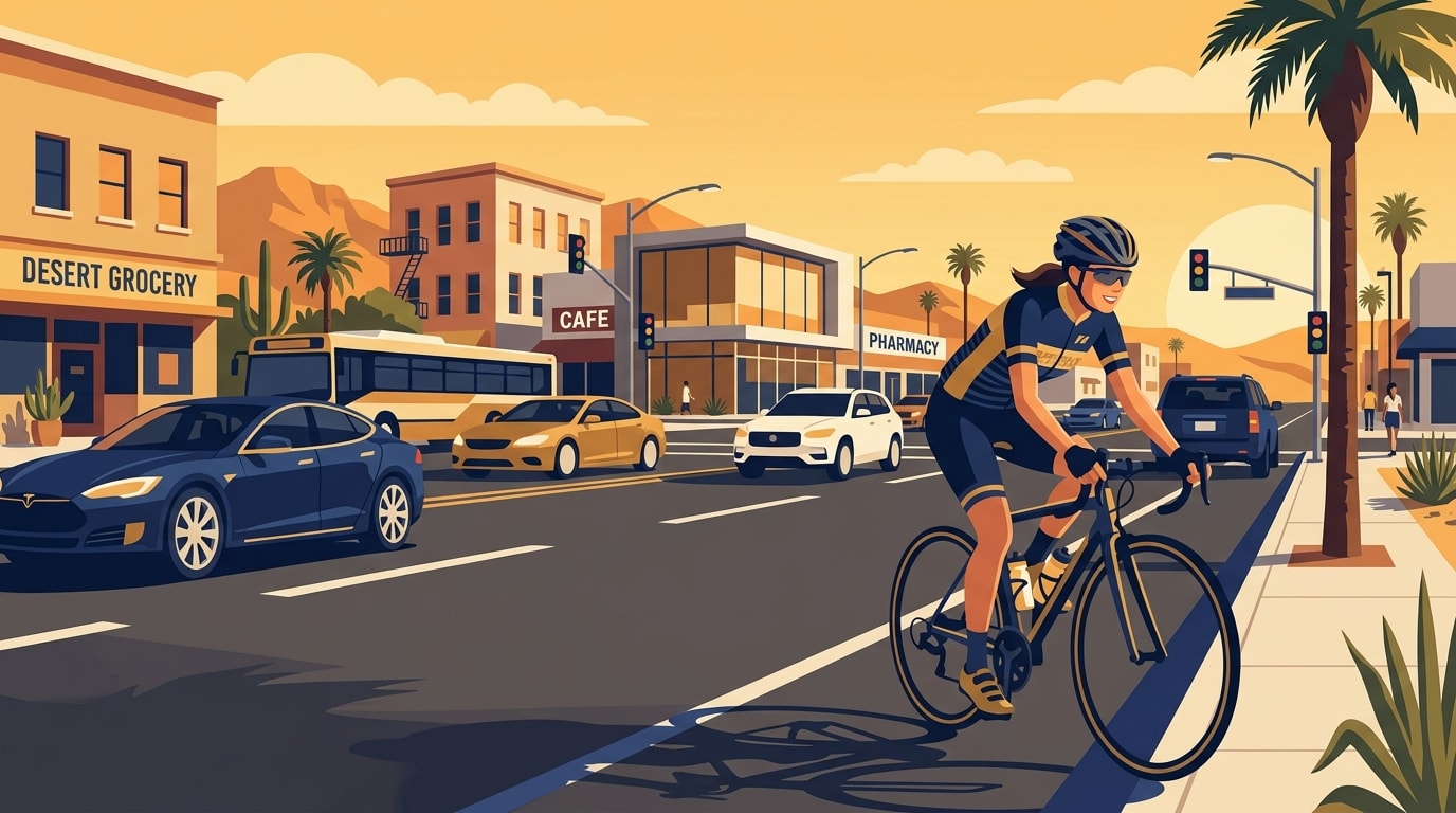 Hero illustration for Bicycle Accidents on Victorville and High Desert Roads