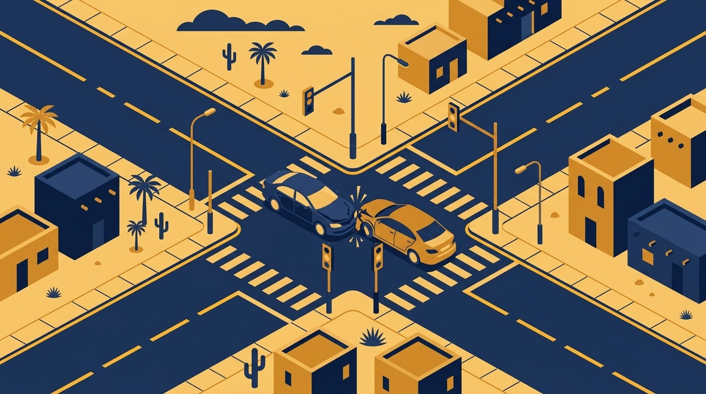 Hero illustration for The Most Dangerous Intersections in Victorville, CA
