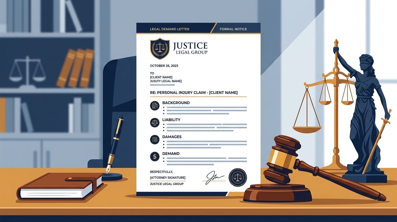 Hero illustration for What Is a Personal Injury Demand Letter in California?