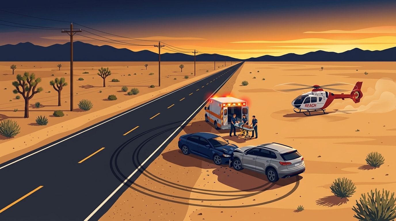Hero illustration for Adelanto Highway 395 Car Accidents