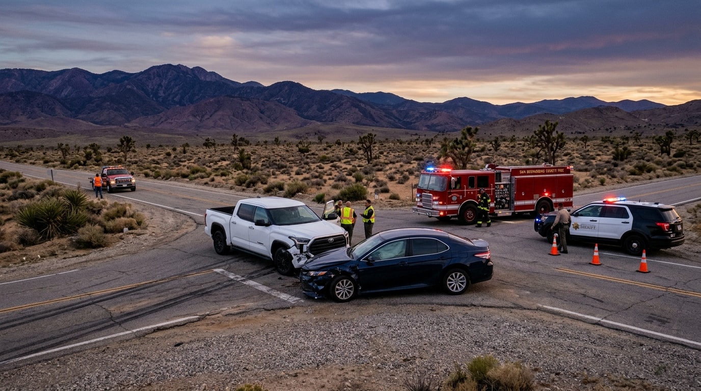 Hero illustration for What to Do After a Car Accident in Phelan, CA