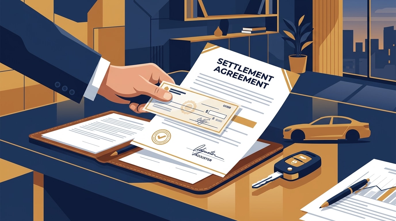 Hero illustration for Should I Accept the First Settlement Offer for a Car Accident?