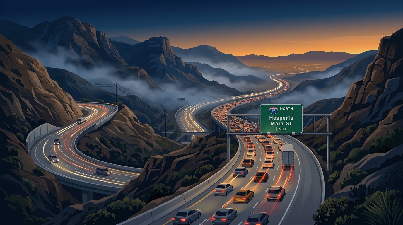 Hero illustration for Hesperia Car Accident Claims Guide
