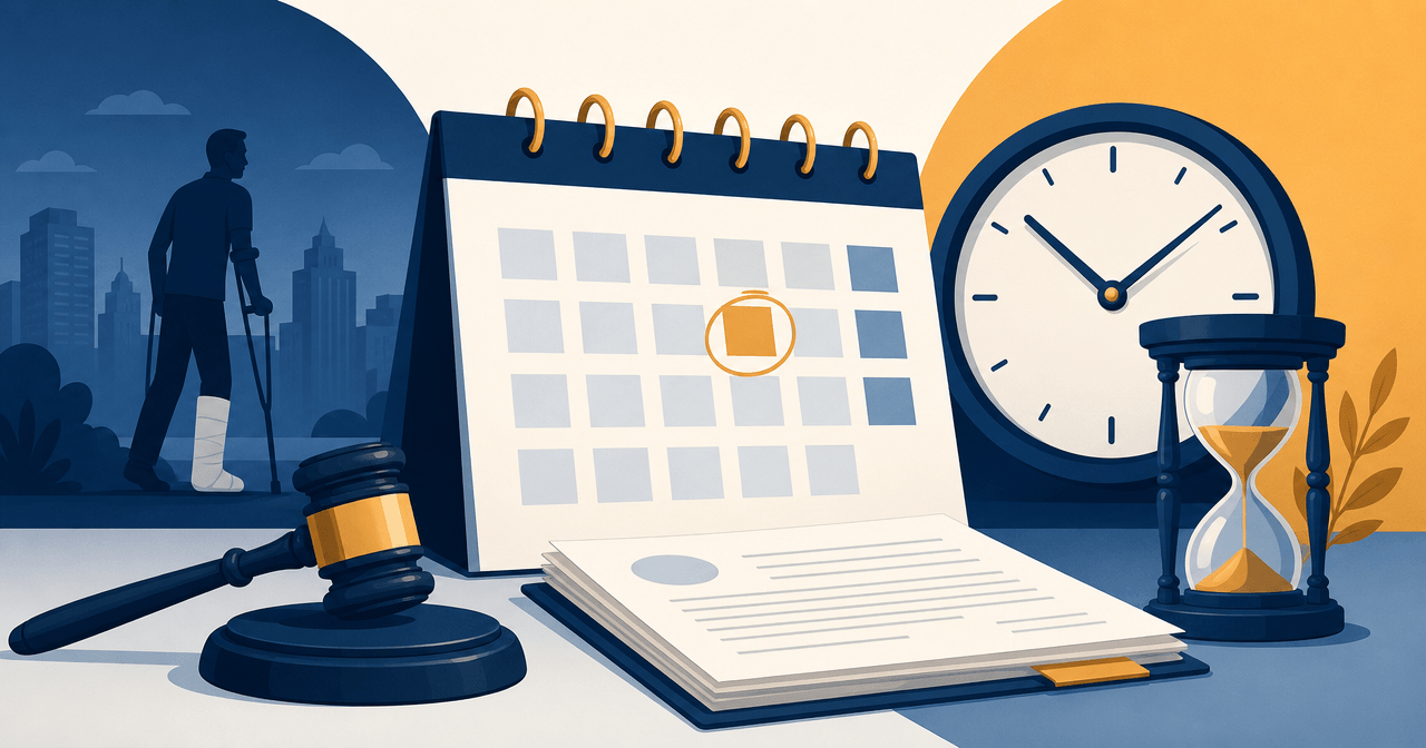 Hero illustration for How Long Do You Have to File a Personal Injury Claim?